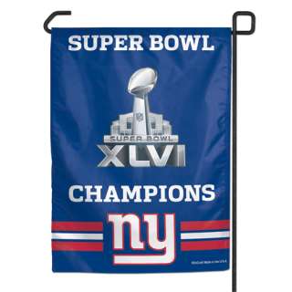 NEW YORK GIANTS SUPER BOWL XLVI GARDEN FLAG  