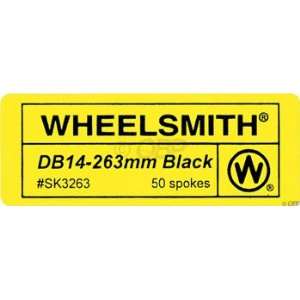   Wheelsmith 2.0/1.7 x 282mm Black Spokes. Bag of 50.