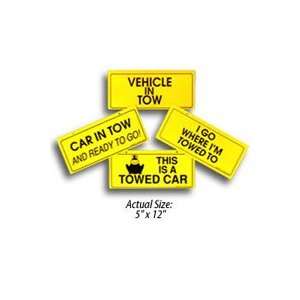  Warning Sign, Towed Car Automotive