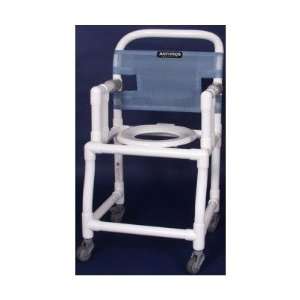 18 PVC Bedside Commode / Shower Chair Color / Seat / Footrest: Royal 