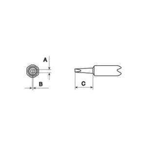   Weller Soldering Tip for WMP, Chisel, .094 x .289L