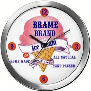  BRAME 14 Inch Ice Cream Metal Clock Quartz Movement 