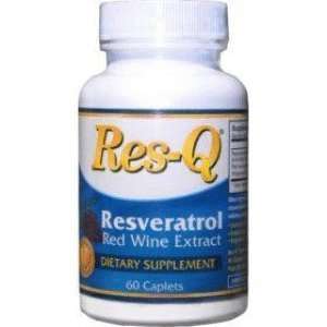 Res Q Resveratrol Red Wine Extract 60 Caps: Health 