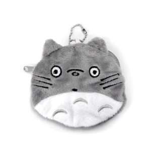    Totoro: Soft Zipper Coin Pocket   Gray Totoro: Toys & Games