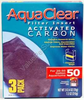 For AquaClear 50 and 200 Activated Carbon adsorbs odors 