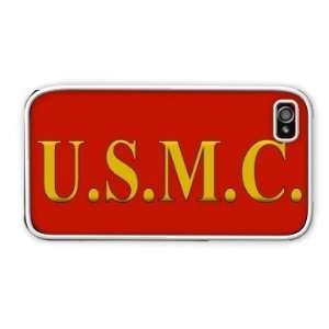   : US Marines USMC Apple iPhone 4 4S Case Cover White: Everything Else