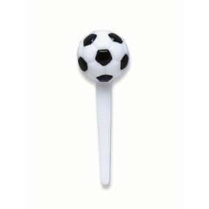  Soccer Ball Cupcake Picks   12ct: Home & Kitchen