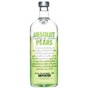  Absolut Pear Vodka 1 L Grocery & Gourmet Food