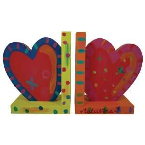  Kids Tatutina Wood Adorably Designed Heart Bookends