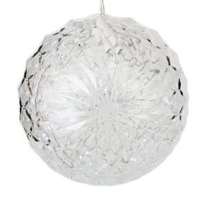   Light Sphere 6 in. Diameter   White Wire Patio, Lawn & Garden