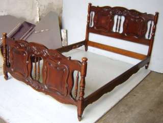 Antique French Country walnut full bed # as/2639  