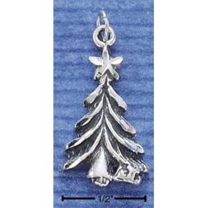  Sterling Silver Christmas Tree with Star Charm Arts 