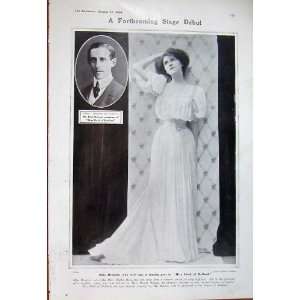  1906 Paul Rubens Miss Brogden Hook Holland Theatre Lady 