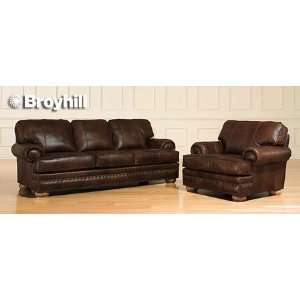   Collection Leather Chair & 1/2   Broyhill L493 0Q