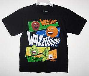 Kids Annoying Orange Wazzuuup! Shirt With Apple Pear Banana Too 