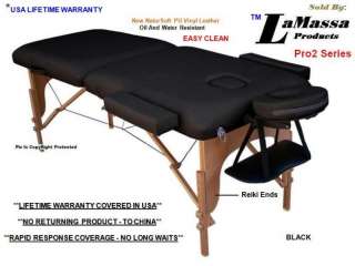 LaMassa MASSAGE TABLE NEW PORTABLE REIKI STYLE Bed 2kx  