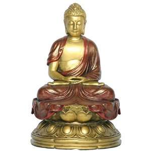  Chinese Buddha in Meditation, 4.5H Statue Sculpture: Home 