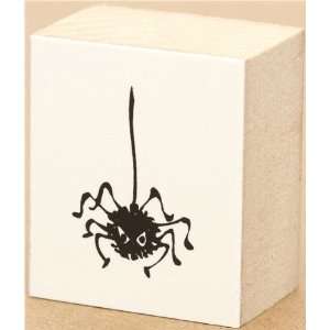  funny Halloween spider wooden stamp rubber stamp: Toys 