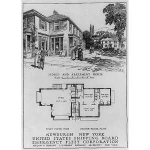  Apartment House,Newburgh,NY,Ludlow,Peabody,Architects 