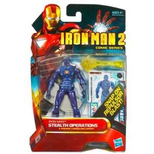   Man 2 Movie 3 3/4 Comic Series Iron Man Stealth Operations Action
