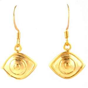  Golden Fashion Evil Eye Earrings   Lead and Nickel Safe Jewelry