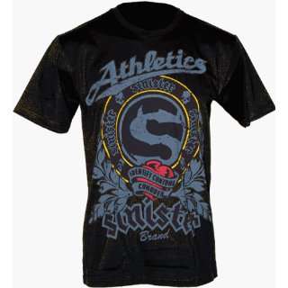  Sinister Brand Athletics Fitted Black Tee Shirt (Size=M 