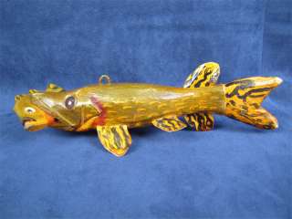 Bob Foster Fish Decoys Hand Carved Folk Art FishEatFish  