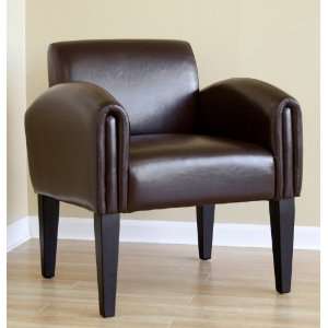   Leather Modern Club Chair Wholesale Interiors   Y 26: Home & Kitchen