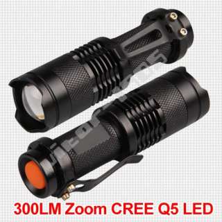 cree q5 led 300 lumen torch flashlight