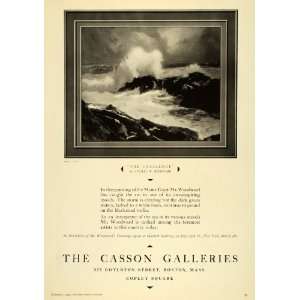  1929 Ad Casson Art Gallery Stanley Woodward Challenge 