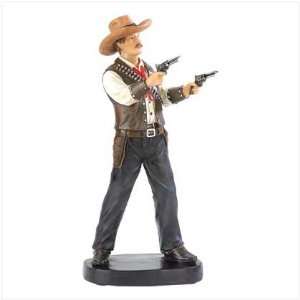 Wild West Gunslinger Cowboy Statue 
