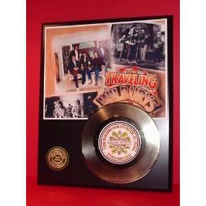  Traveling Wilburys 24kt Gold Record LTD Edition Display 