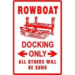  ROWBOAT PARKING paddle boat sport new sign: Home & Kitchen
