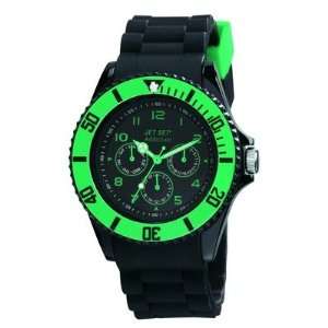  Addiction 2 Mens Watch in Black with Green Bezel 