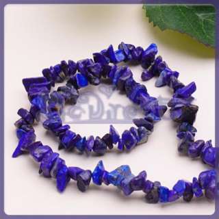35Inch Long Lapis Lazuli Chip Gemstone loose Bead 290pc  