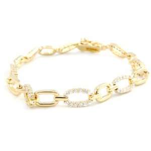  Gold plated bracelet Marquise.: Jewelry