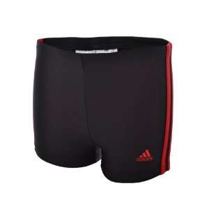  Adidas Infinitex Mens Swimming Boxer Trunks   Black/Red 