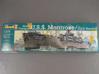 375 SCALE REVELL 05018 USS MONTROSE RANDALL MODEL SHIP KIT 