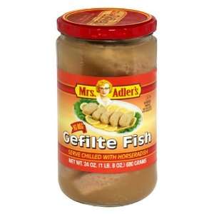  Mrs Adlers, Fish Gefilte Reg, 24 Ounce (12 Pack) Health 