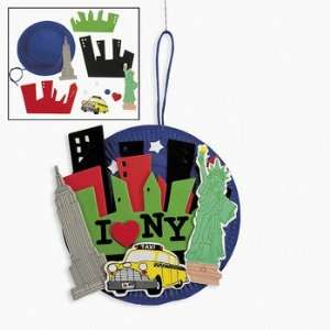  Paper Plate New York Cityscape Craft Kit   Craft Kits & Projects 