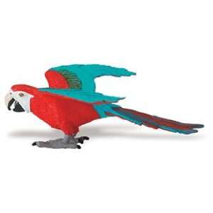  Safari 263929 Green winged Macaw Animal Figure  Pack of 12 