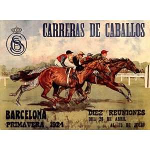  HORCE RACE JOCKEY CARRERAS DE CABALLOS BARCELONA SPRING 