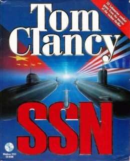 Tom Clancys SSN w/ Manual PC CD submarine war game  