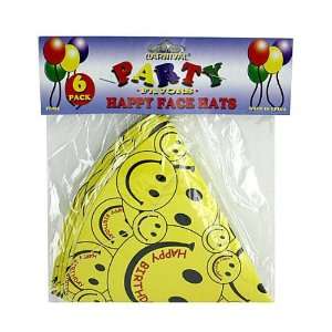  24 Packs of 6 Happy Face Party Hats: Home & Kitchen