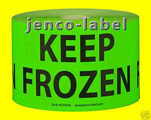 HC3503G,500 3x5 Keep Frozen Label/Sticker  