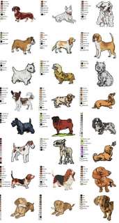 DOGS 175 MACHINE EMBROIDERY DESIGNS #NOW IN 4INCH##  