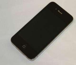   Gevey Unlocked Apple iPhone 4 16GB A1332 Black Cracked Back IOS 4.3.5