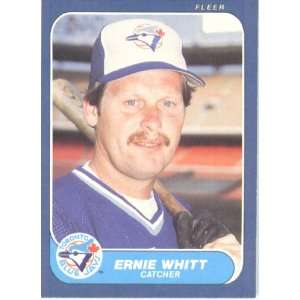  1986 Fleer # 73 Ernie Whitt Toronto Blue Jays Baseball 