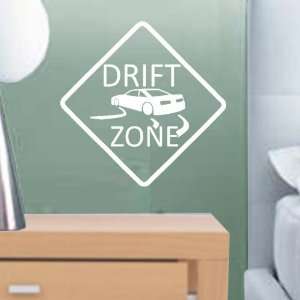  StikEez White Drift Zone Wall Decal Sign: Home & Kitchen