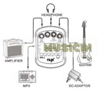NUX PG 1 EFX Portable Guitar Effect Amps Processor New  